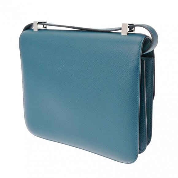 HERMES Vert bosphore shoulder bag - Picture 2 of 12
